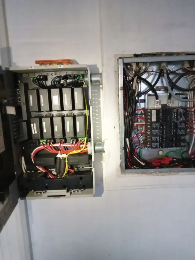 Electrical panel upgrade completed for Security Camera Wiring in Lexington